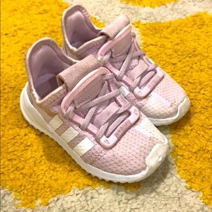 Purple adidas toddler sneakers size 5